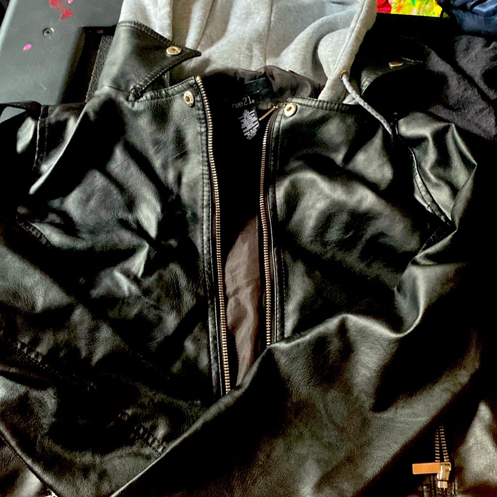 Rue 21 faux leather jacket size M